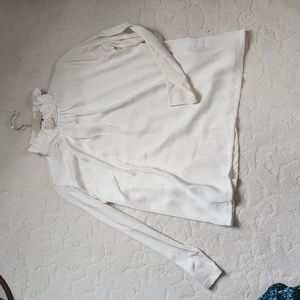 Cream blouse from Banana Republic. Size XS petite.